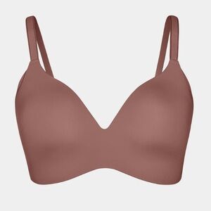 Knix 36C NWT WingWoman Contour Bra Sola Wireless Brown Bra New 36 C Plunge